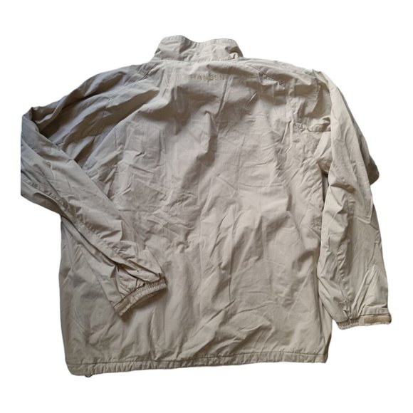 Helly Hansen Men's Size Large Beige Soft Shell Fleece Lined Full Zip Jacket - Picture 4 of 8